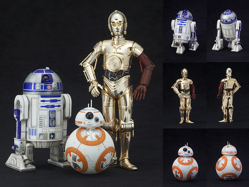 Kotobukiya Star Wars The Force Awakens C-3PO, R2-D2 And BB-8 3